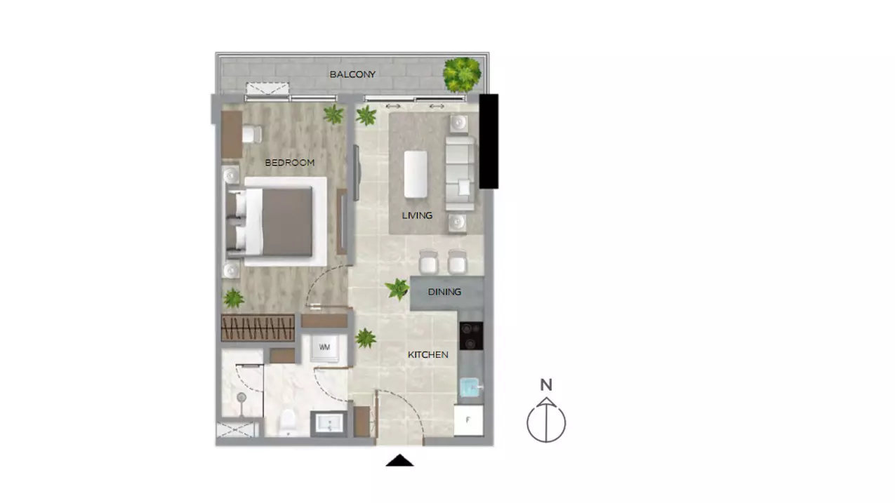 Bán căn hộ Filmore Đà Nẵng 1 phòng ngủ mã căn CH24.09 căn cao nhất còn lại.-anh-4
