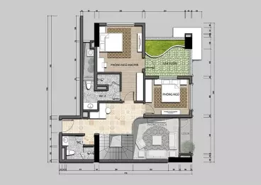 Cần bán gấp căn Penthouse/Duplex Iris garden Mỹ Đình 185m2 bàn giao thô LH 0987106521-anh-3