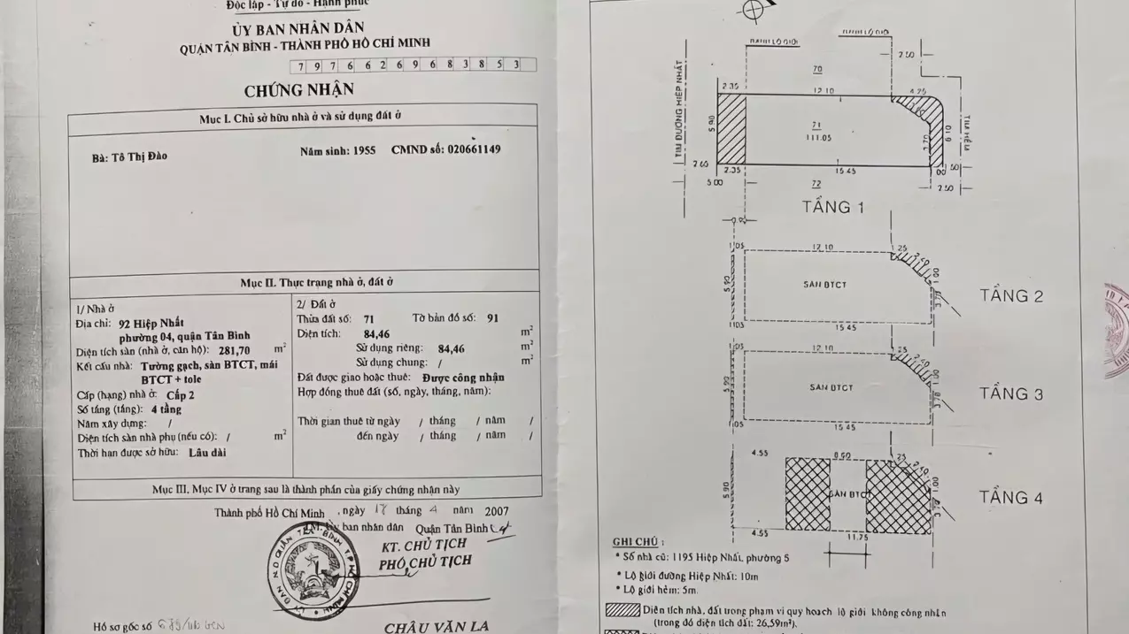 BÁN NHÀ HAI MẶT TIỀN ĐƯỜNG HIỆP NHẤT, PHƯỜNG 4, QUẬN TÂN BÌNH, TP HCM, GIÁ LÀ 22.5 TỶ-anh-5