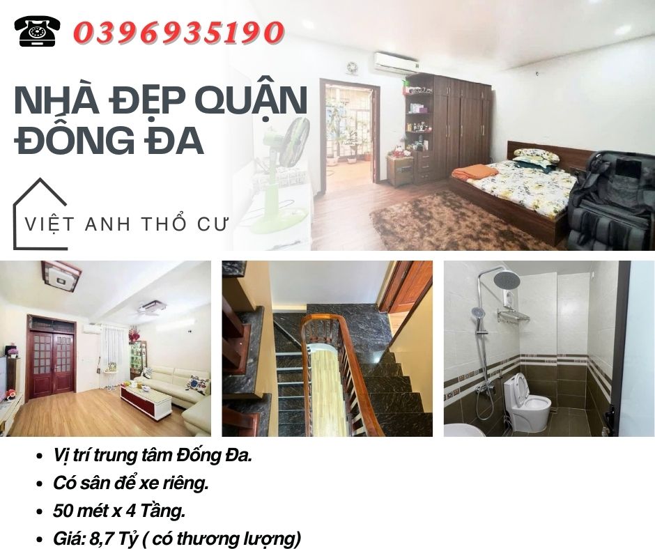 Bán nhà Hào Nam Đống Đa, Có Sân Để Xe, Lõi Đống Đa, 50mx4T, Giá: 8,7 Tỷ, Lh: 0396935190.-anh-1