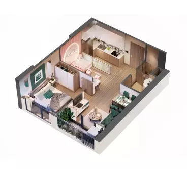 The Pavilion, 2 Phòng ngủ + 2WC, 2 Tầng hầm để xe duy nhất tại dự án, 2 ban công giá từ 2.1 tỷ-anh-5
