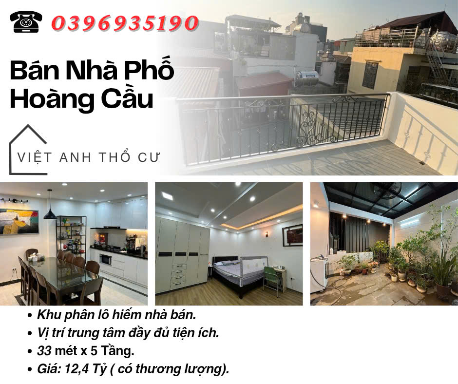 Bán nhà Phố Hoàng Cầu, Hiếm Nhà Bán, Khu Phân Lô, 33mx5T, Giá: 12.4 Tỷ, Lh: 0396935190.-anh-1