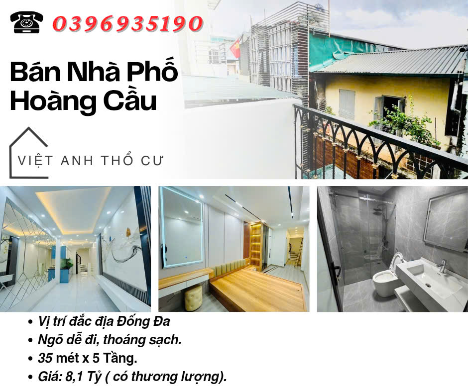 Bán nhà Phố Hoàng Cầu, Vị Trí Đắc Địa, Khung Cột Chắc Chắn, 35mx5T, Giá: 8.1 Tỷ, Lh: 0396935190.-anh-1