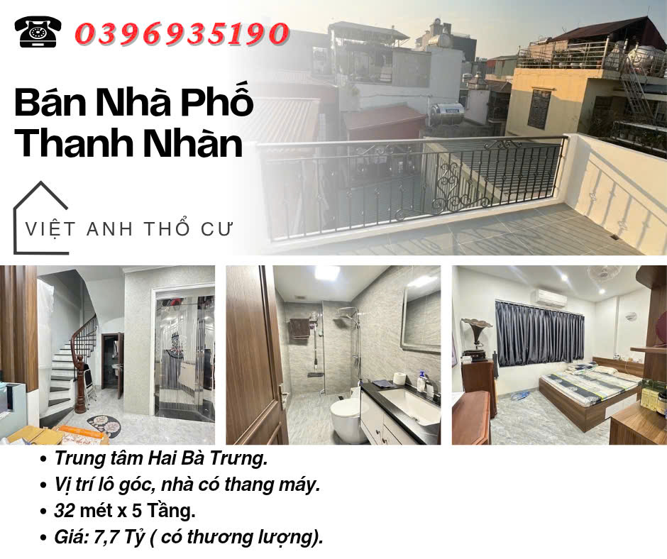 Bán nhà phố Thanh Nhàn, Vị Trí Lô Góc, Tiện Ích Bạt Ngàn, 32mx5T, Giá: 7.7 Tỷ, Lh: 0396935190.-anh-1