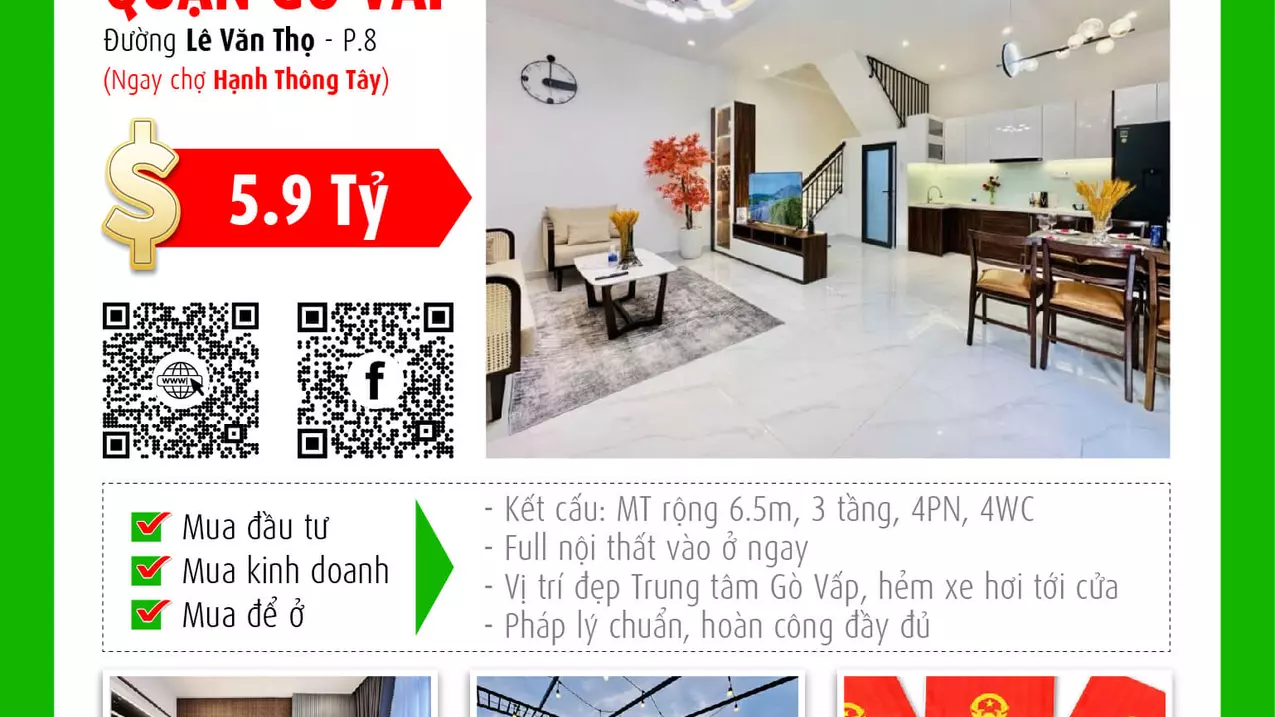 ✅ Bán nhà VIP Gò Vấp - 6.5m nở hậu 6.9m - 3 tầng - Full nội thất - Giá cực tốt-anh-1