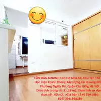 CẦN BÁN NHANH Căn Hộ Nhà A9, Khu Tập Thể Do Học Viện Quốc Phòng Xây Dựng Tại Q. Cầu Giấy, HN-anh-6