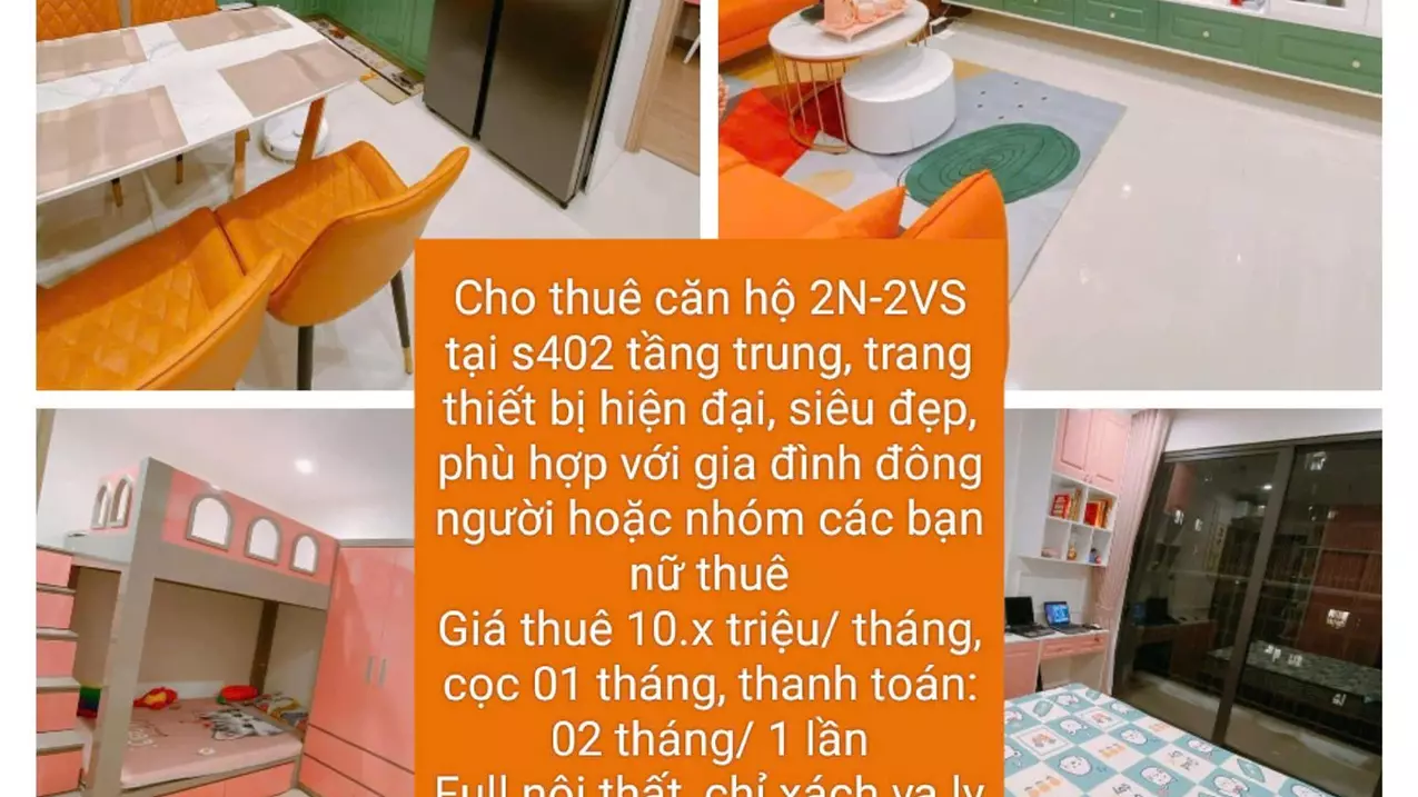 Căn hộ cho thuê 2N-2VS tại S4002 Smart city  - Sống thoải mái, chỉ 10.xtr/tháng-anh-1