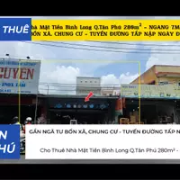 Cho thuê nhà Mặt Tiền Bình Long Q.Tân Phú 280m² - NGANG 7M, GẦN CHUNG CƯ, NGÃ TƯ BỐN XÃ-anh-5