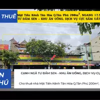 Cho thuê nhà Mặt Tiền Kênh Tân Hóa Q.Tân Phú 200m², NGANG 17.5M - CẠNH NGÃ TƯ ĐẦM SEN-anh-5