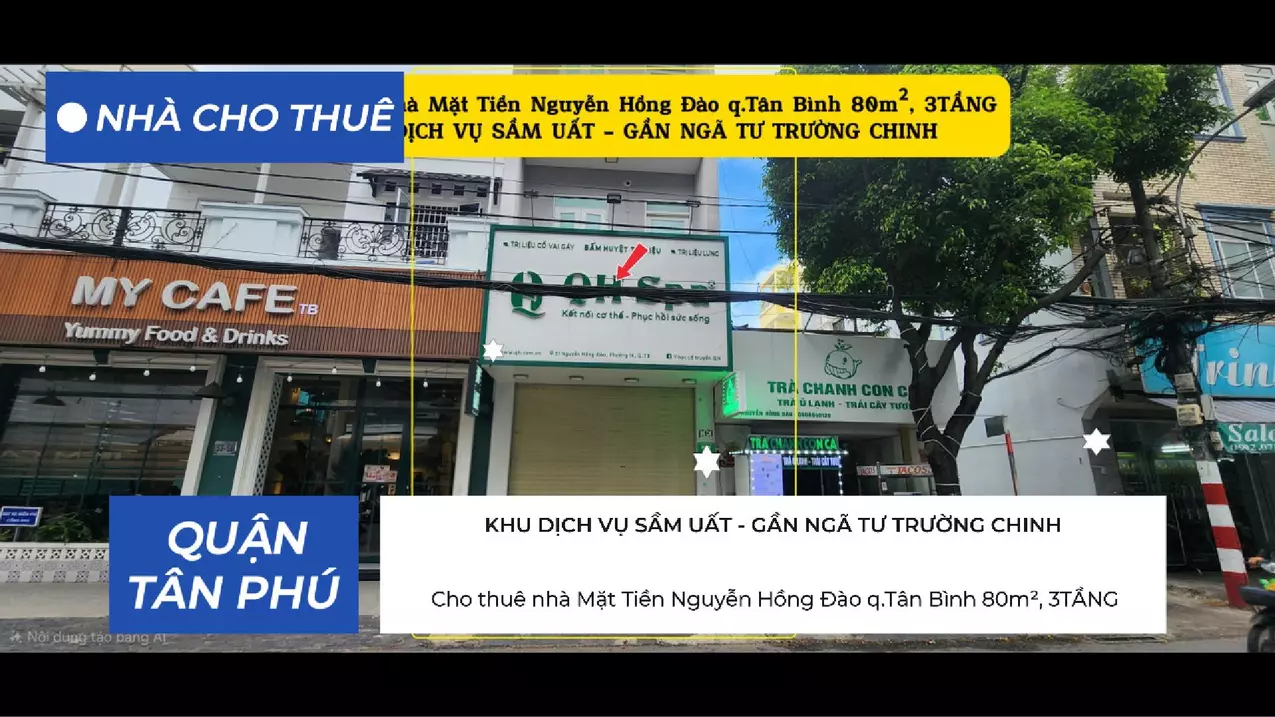 Cho thuê nhà mặt tiền Nguyễn Hồng Đào q.Tân Bình 80m², 3TẦNG - KHU DỊCH VỤ SẦM UẤT-anh-1