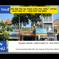 Cho thuê Nhà Mặt Tiền Tây Thạnh Q.Tân Phú 100m², 16Triệu - NGAY NGÃ TƯ-anh-5