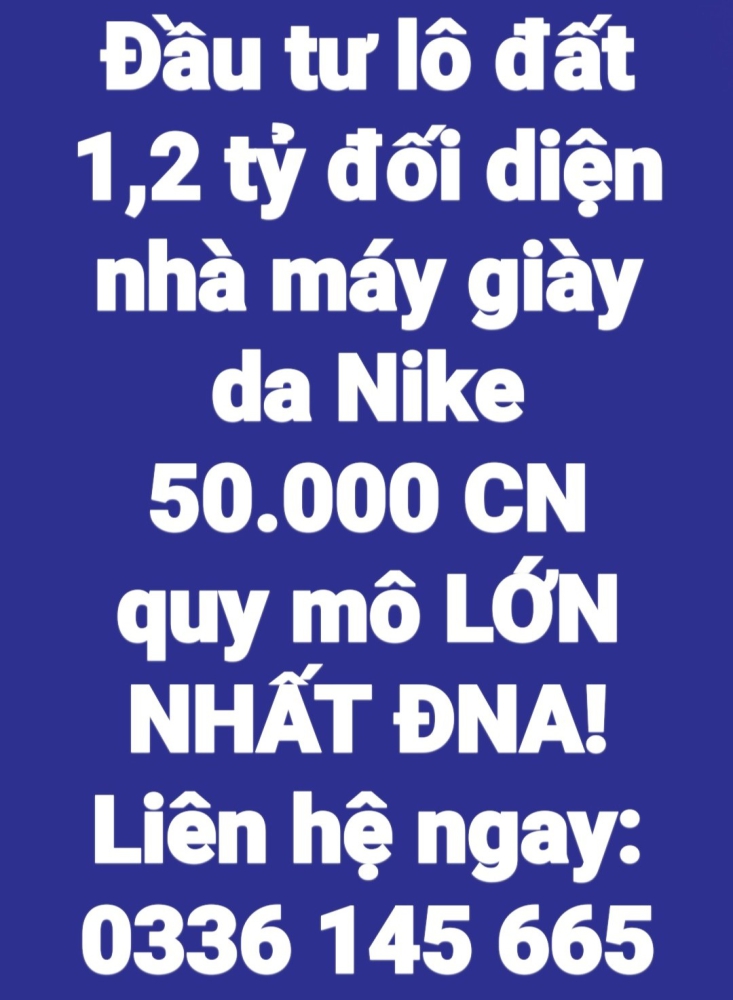 Đầu tư lô đất 1 tỷ 2 đối diện nhà máy giày da Nike 50.000 CN quy mô lớn nhất ĐNA !!!-anh-1