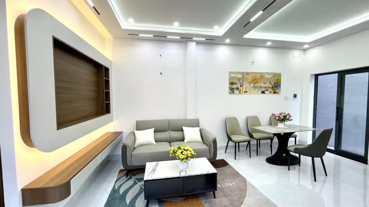 NHÀ ĐẸP SỐ RIÊNG ĐƯỜNG XE HƠI ,  PHÚ THUẬN Q7 (4,2X8 ) 2 TẦNG CHỈ 4 TỶ 380 TR FULL NỘI THẤT-anh-1